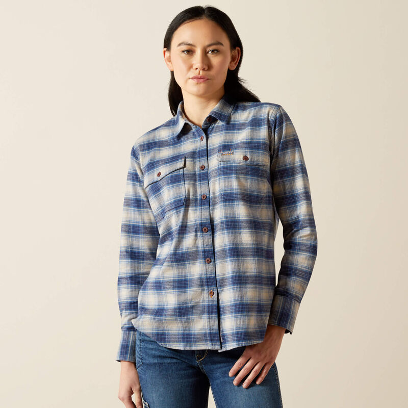 Ariat Ladies Rebar Durastretch Flannel Work Shirt