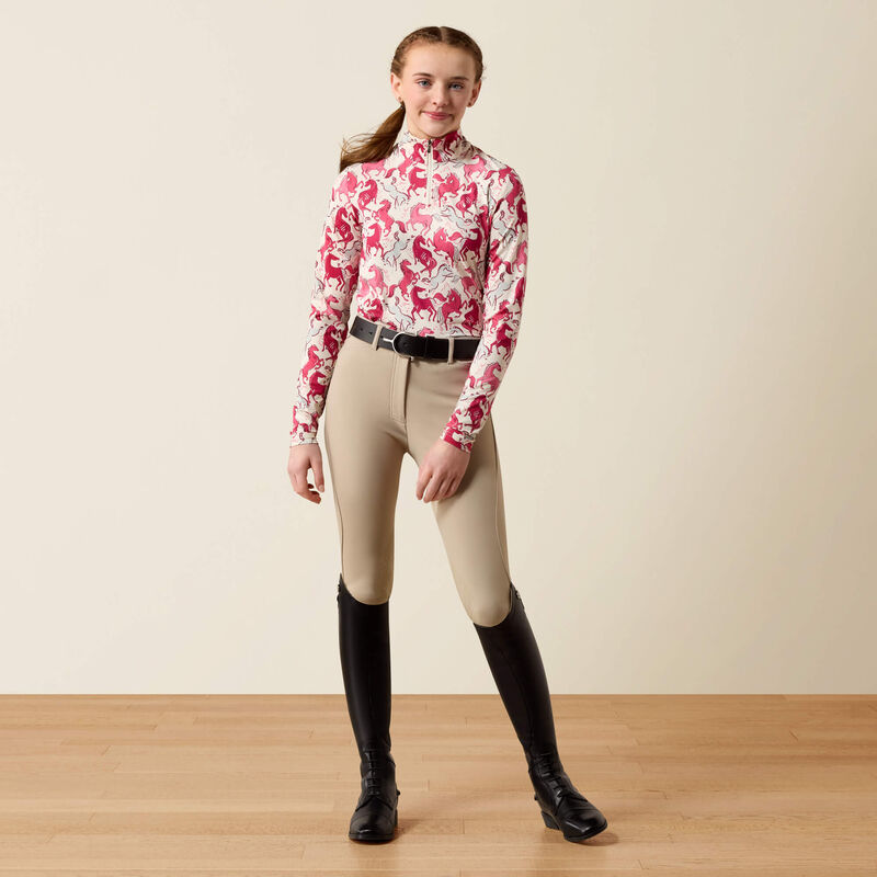 Ariat Youths Lunaveil 1/2 Zip Baselayer - Print