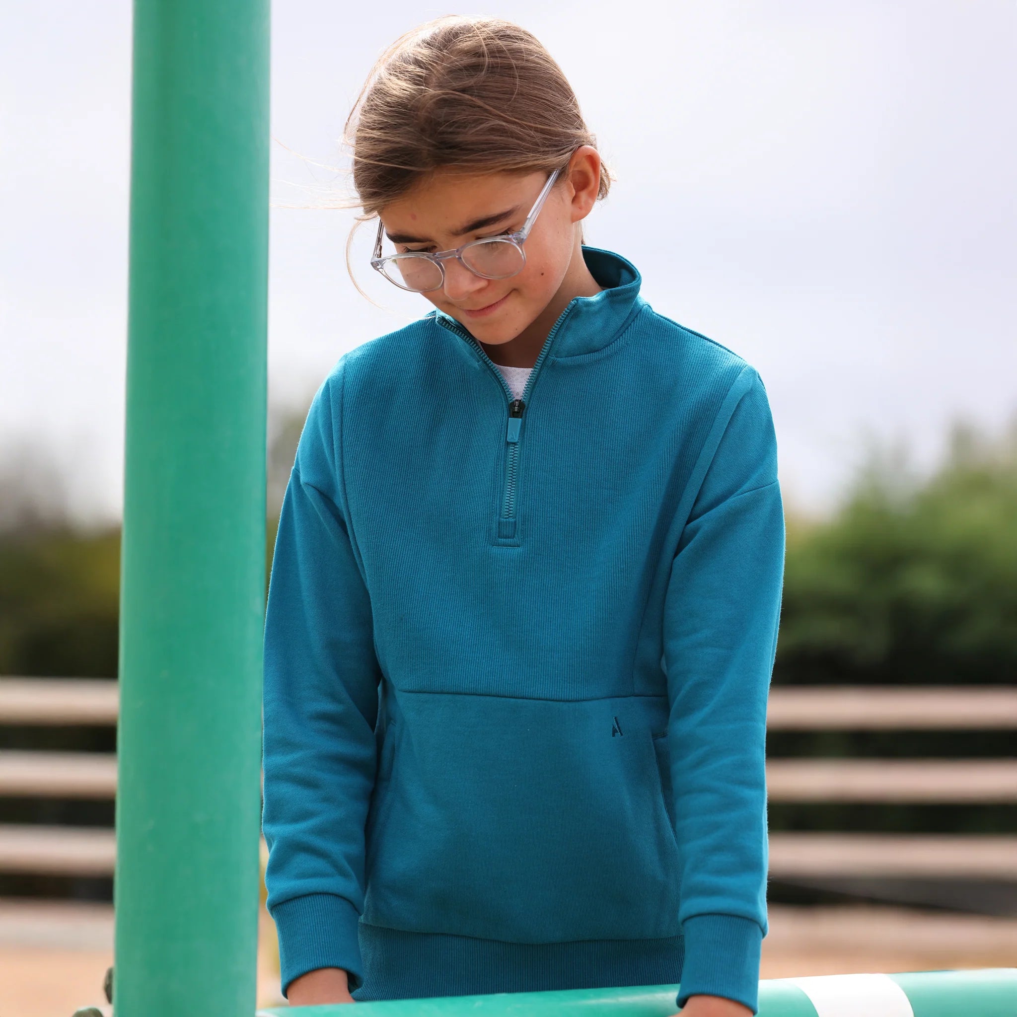 Aubrion React Young Rider 1/4 Zip Sweater