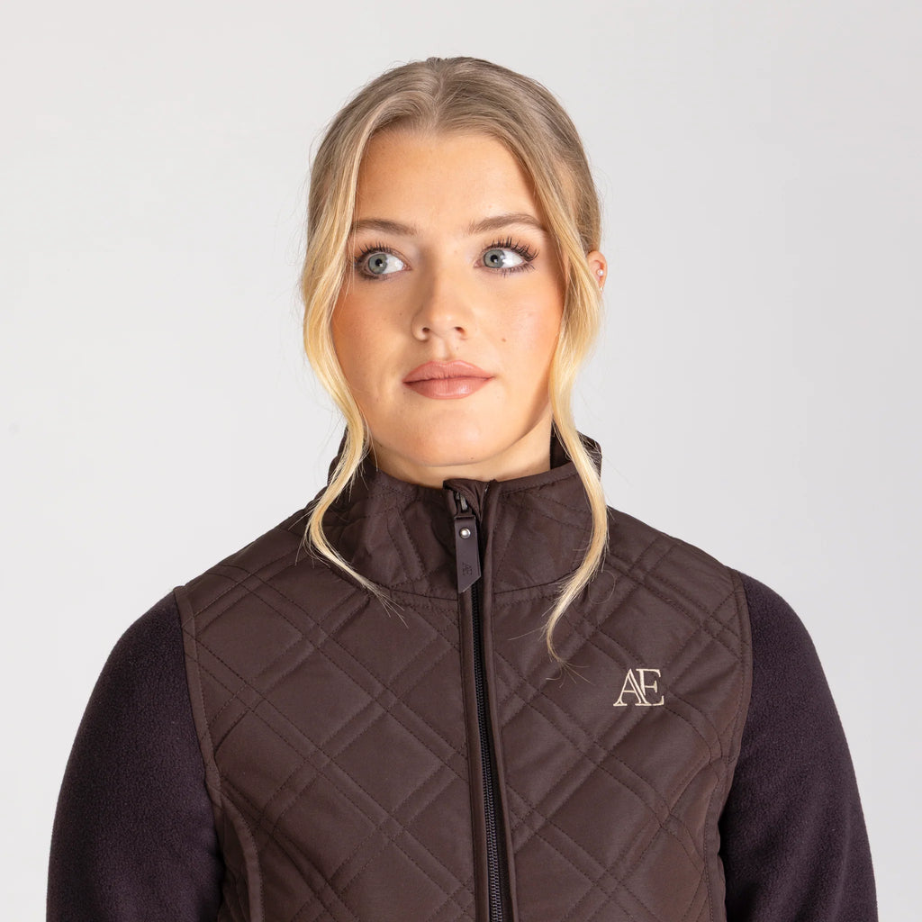 Aubrion Equestrian Hybrid Jacket - Espresso
