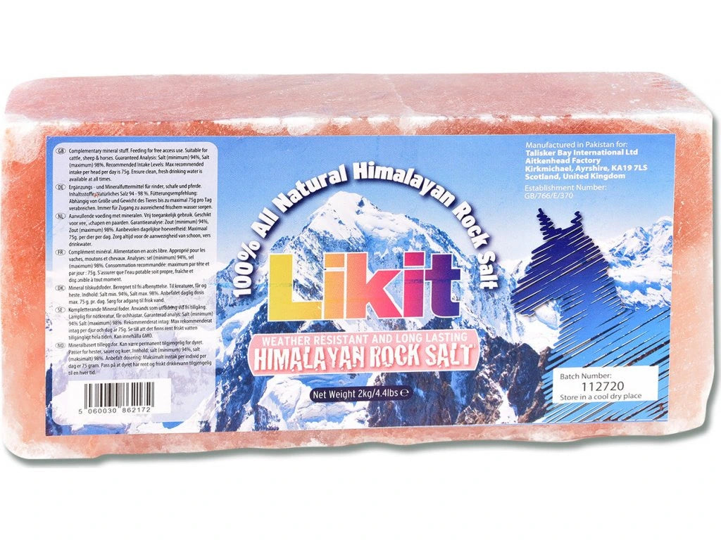 Likit Himalayan Rock Salt Lick Brick - 2 kg