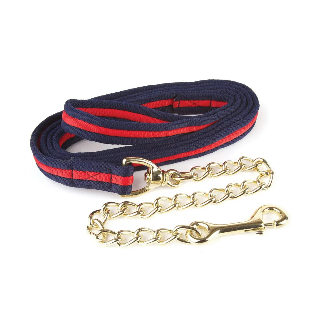 Hy Soft Webbing Lead Rein With Chain