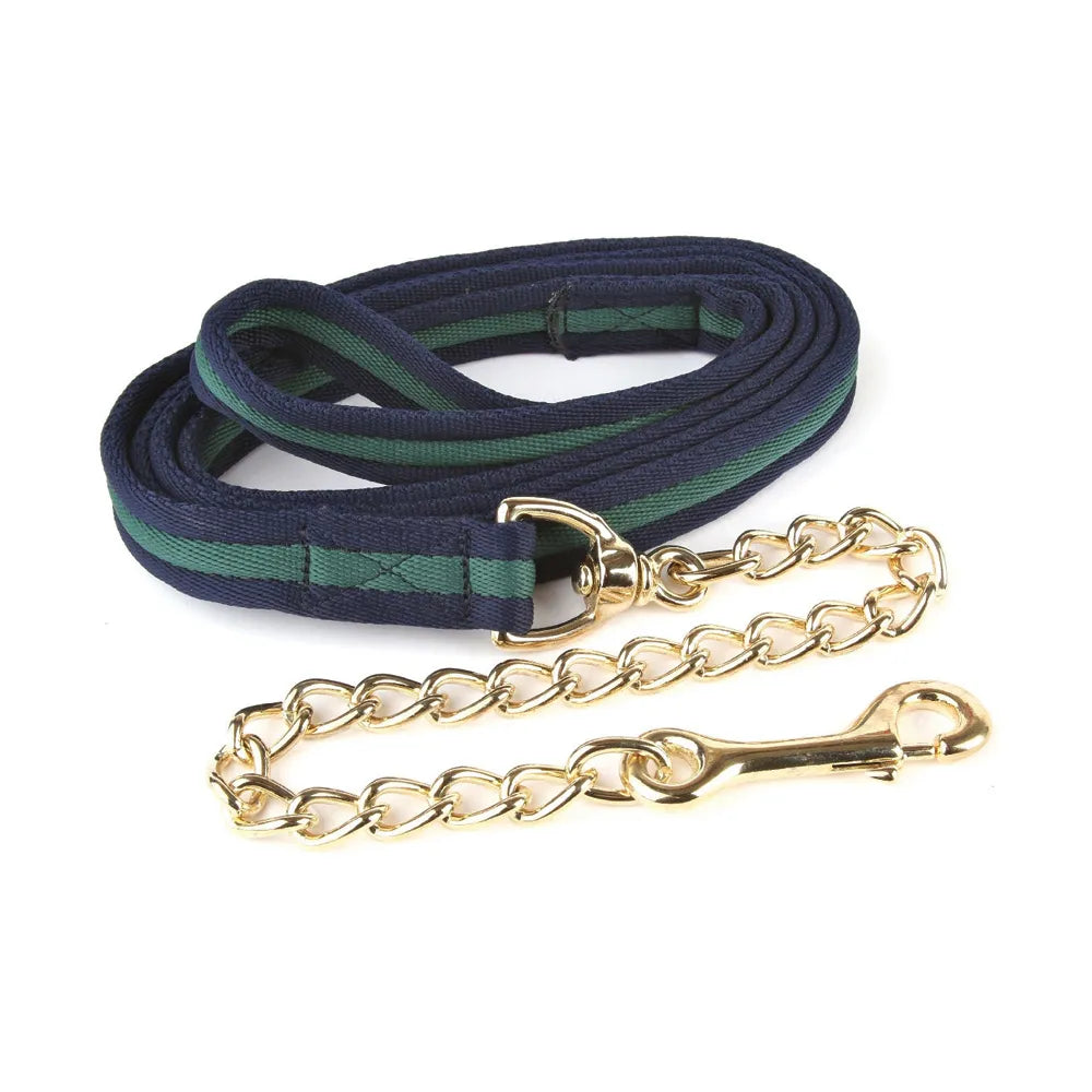 Hy Soft Webbing Lead Rein With Chain
