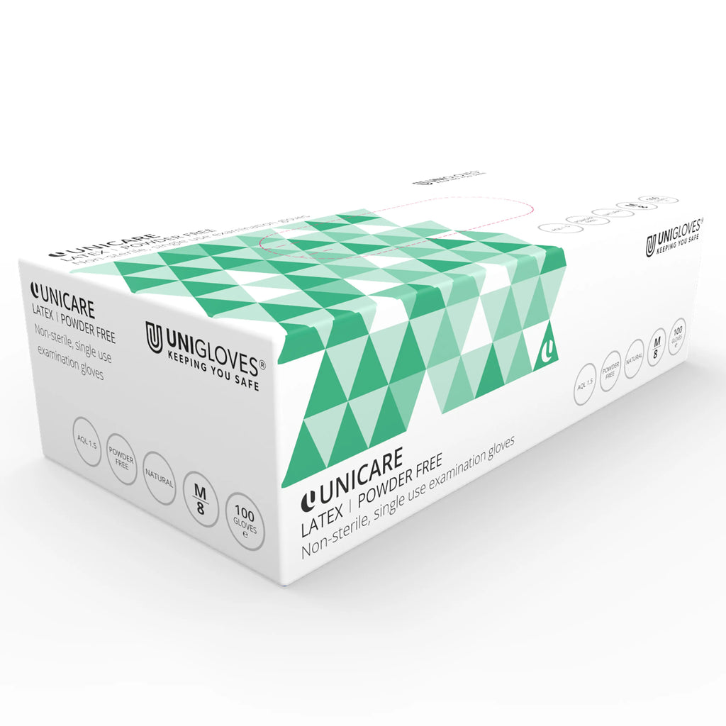 Unicare Clear Latex Gloves X 100