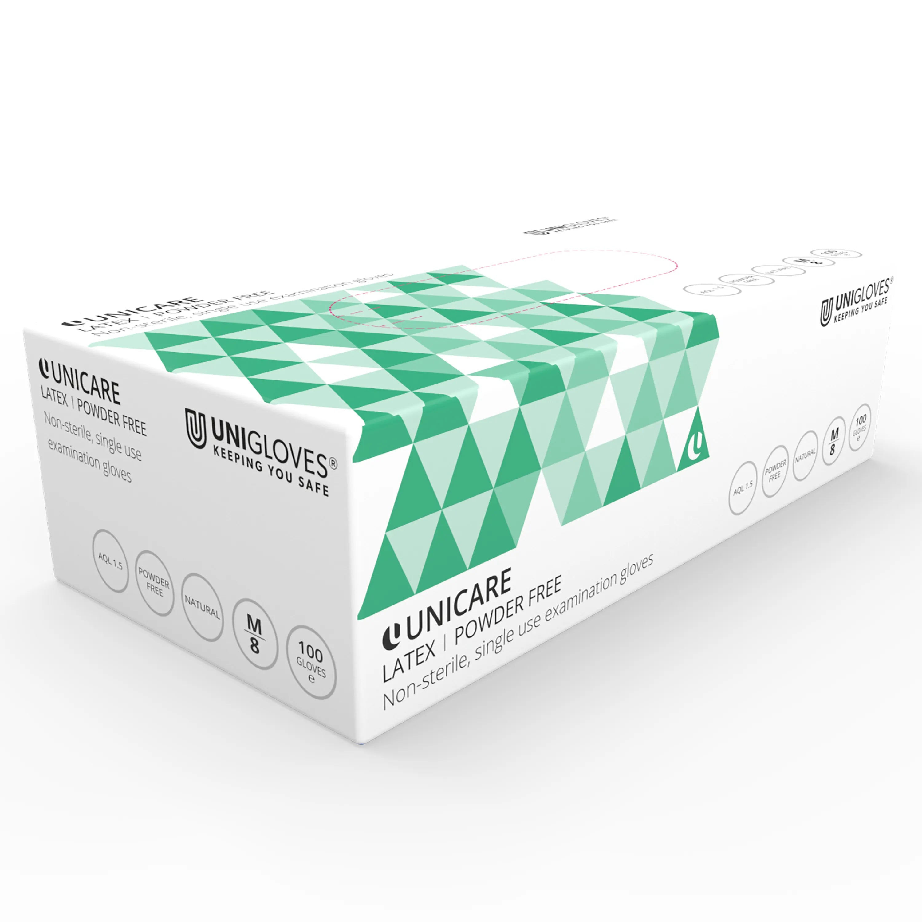 Unicare Clear Latex Gloves X 100