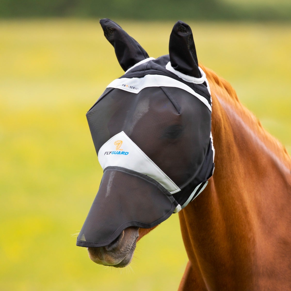 Flygard Pro Fine Mesh Fly Mask With Ears & Nose