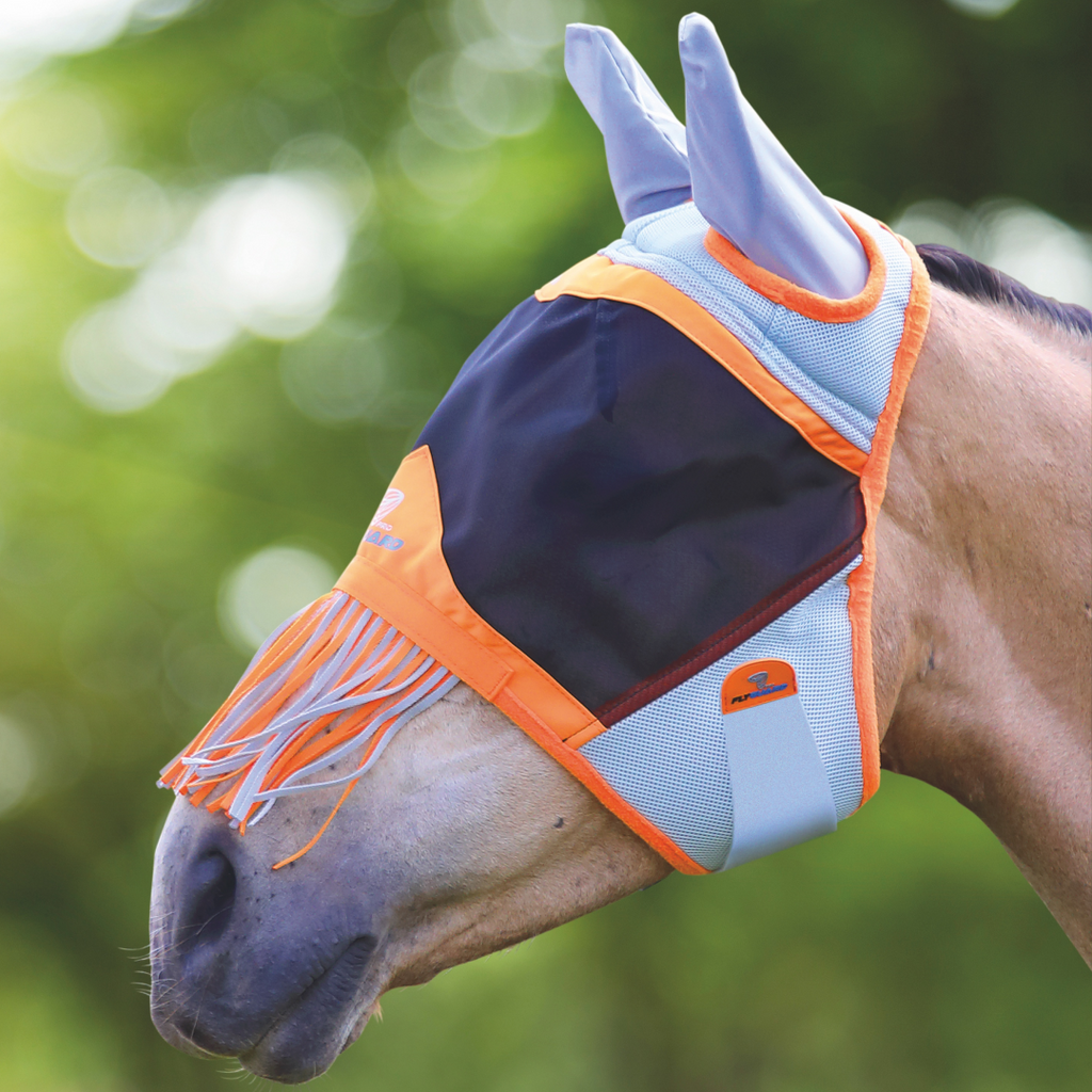 Shires Air Motion Fly Mask With Ears & Fringe