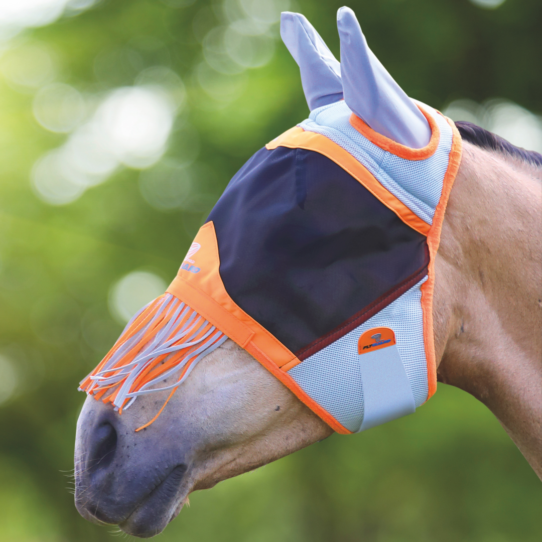 Shires Air Motion Fly Mask With Ears & Fringe