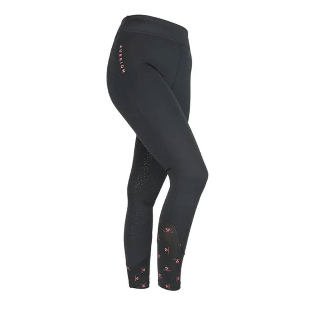 Aubrion Porter Winter Riding Tights Kids Black