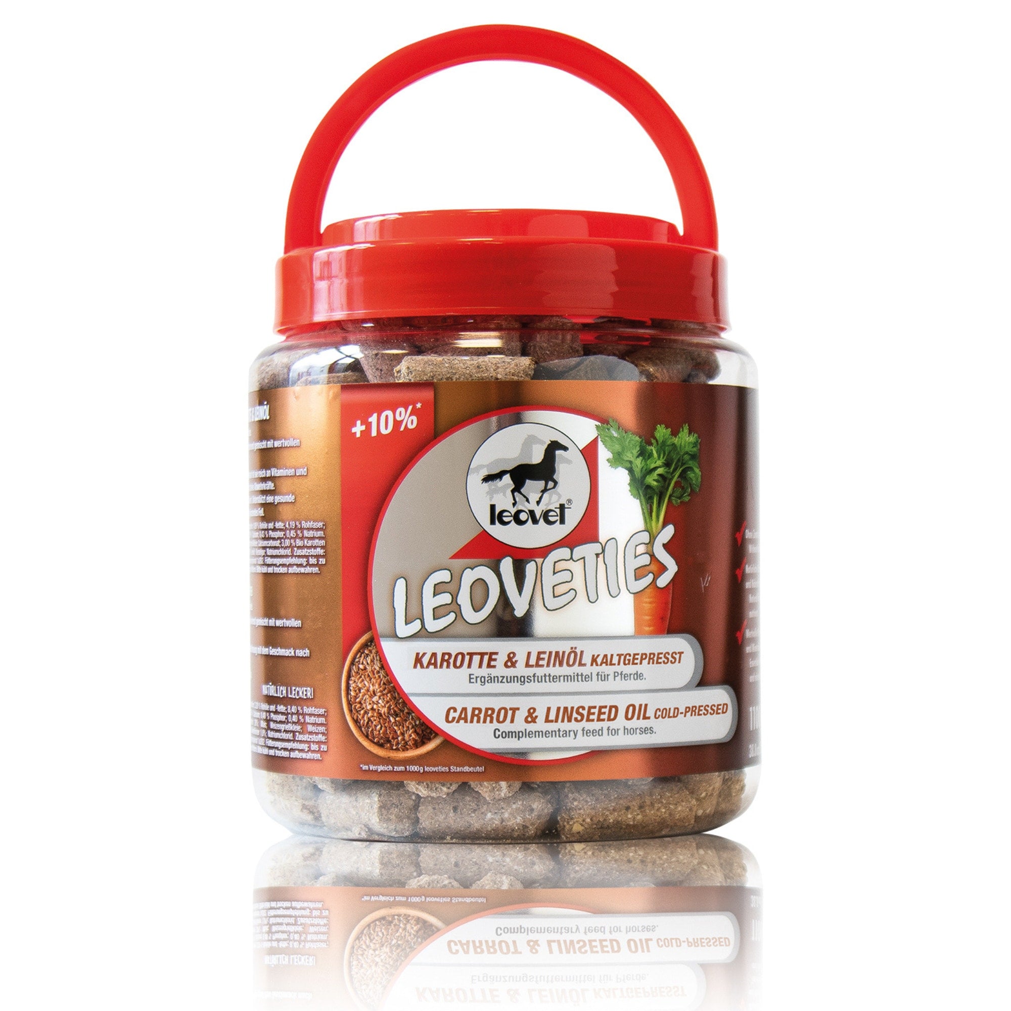 Leoveties Carrot & Linseed Cold Pressed Treats 1.1 kg