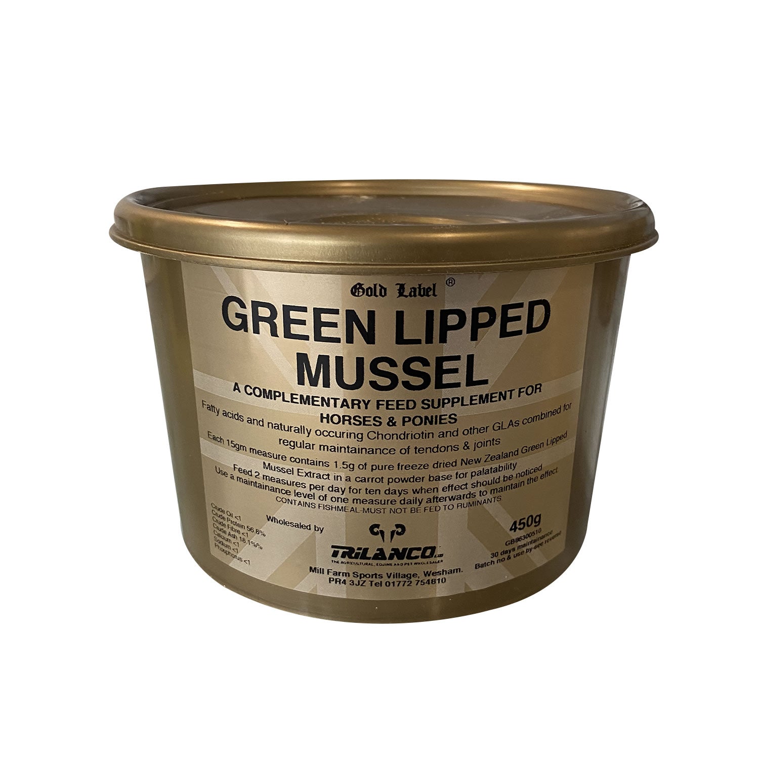 Gold Label Green Lipped Mussel 450G