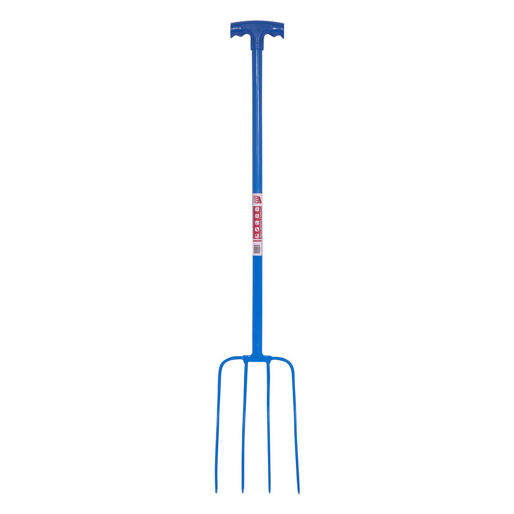 Red Gorilla 4 Prong Manure Fork T-Handle