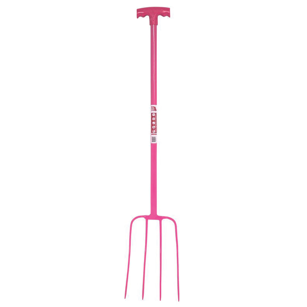 Red Gorilla 4 Prong Manure Fork T-Handle