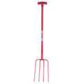 Red Gorilla 4 Prong Manure Fork T-Handle