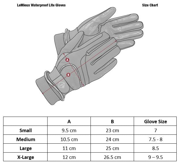Le Mieux Pro Touch Waterproof Lite Riding Gloves