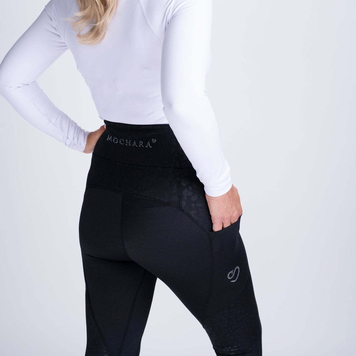 Mochara Luxe Leopard Diamante Leggings