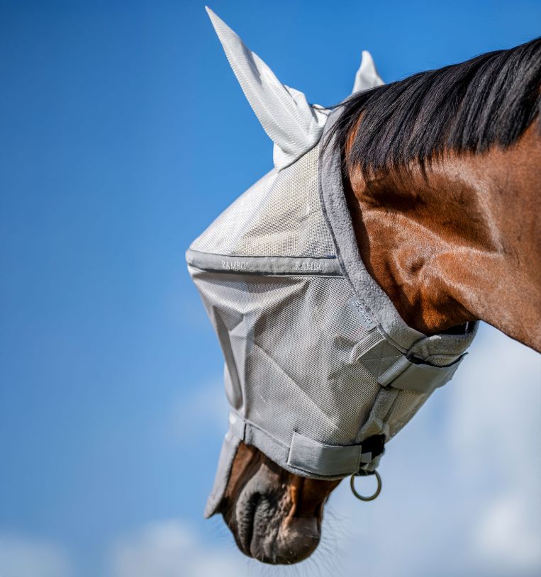 Rambo Flymask Silver Titanium Grey