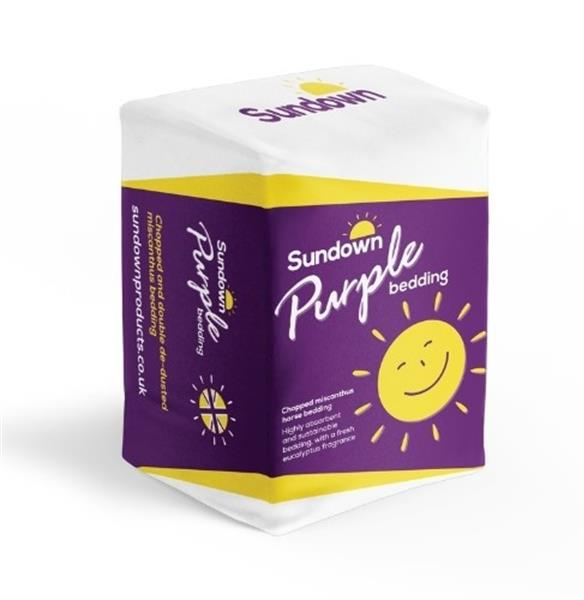 Sundown Purple Chopped Miscanthus Straw Bedding Pallet (25x19kg)