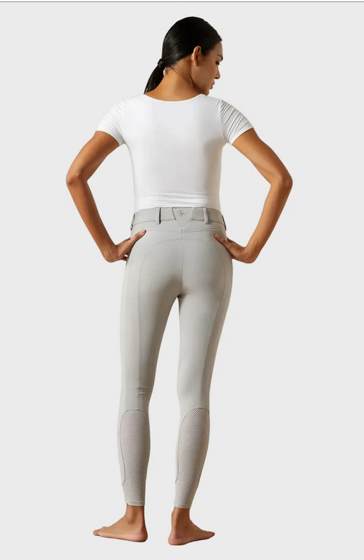 Ariat Womans Tri Factor Knee Grip Breech Show Grey