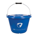 Hy Equestrian Blue Bucket with Lid 18L