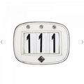 Lemieux Leather Saddle Number Diamante White