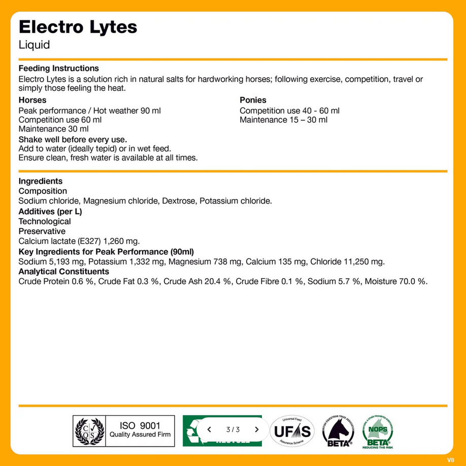 Naf Liquid Electro Lytes 4 Litre