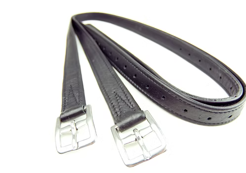 Dever Platinum Hide Covered Leathers Curved Buckle