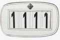 Le Mieux Saddle 4 Number Holder Square White