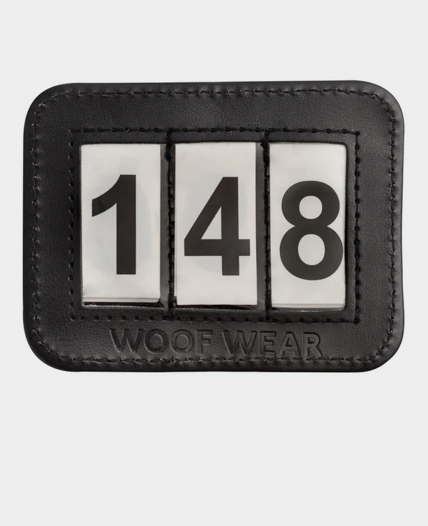 Woof Wear Bridle Number Holder