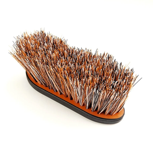Shires Ezi-Groom Long Bristle Dandy Brush - Orange
