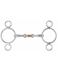 Shires Two Ring Copper L Ozenge Gag