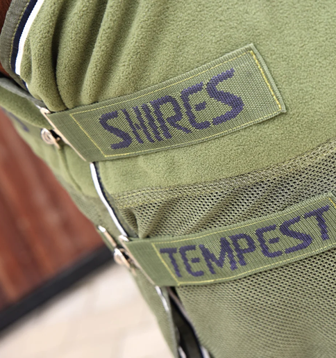 Shires Tempest Original Fleece Mesh Cooler Rug - Khaki