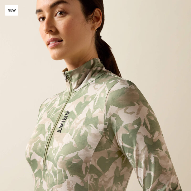 Ariat Lunaveil 1/2 Zip Baselayer - Print