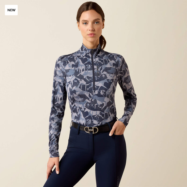 Ariat Lunaveil 1/2 Zip Baselayer - Print