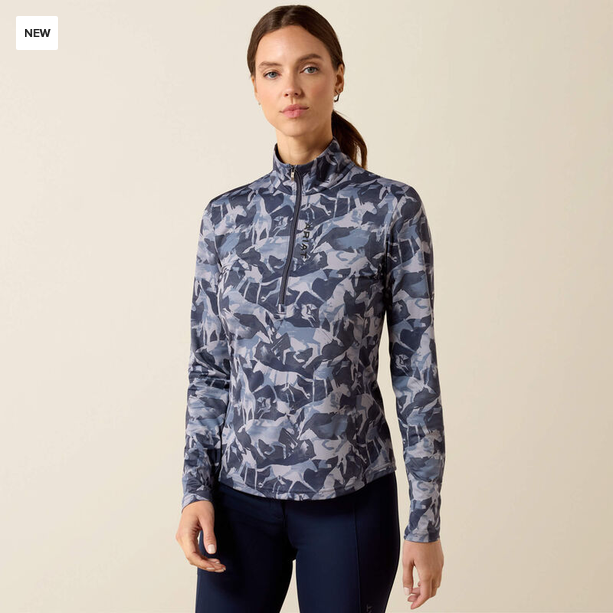 Ariat Lunaveil 1/2 Zip Baselayer - Print