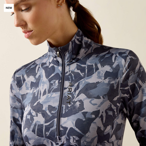 Ariat Lunaveil 1/2 Zip Baselayer - Print
