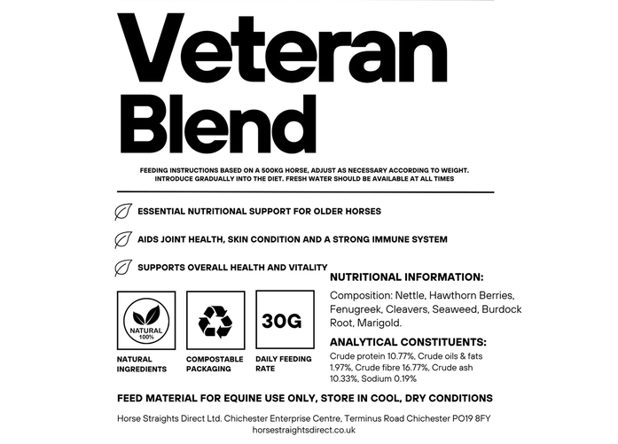 Horse Straights Direct Veteran Blend 1Kg