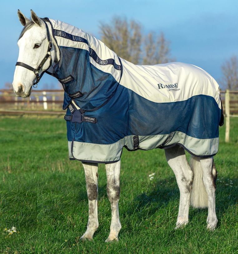 Rambo Summer Series Turnout Rug Disc Front 0 g Outer With 100 g Liner