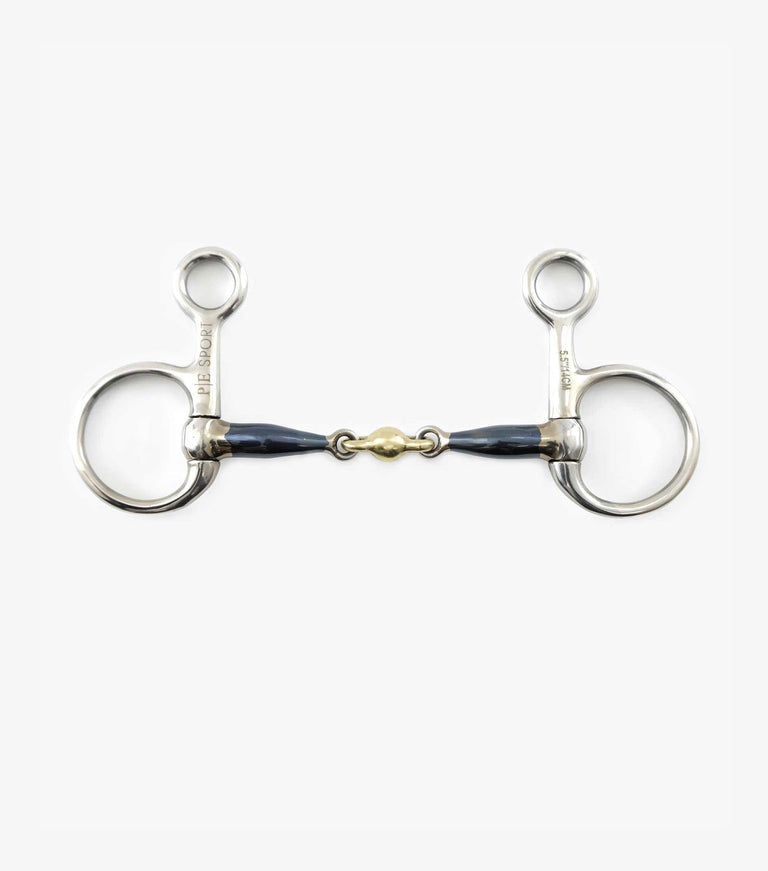 Shires Hanging Cheek Brass L Ozenge 4.5