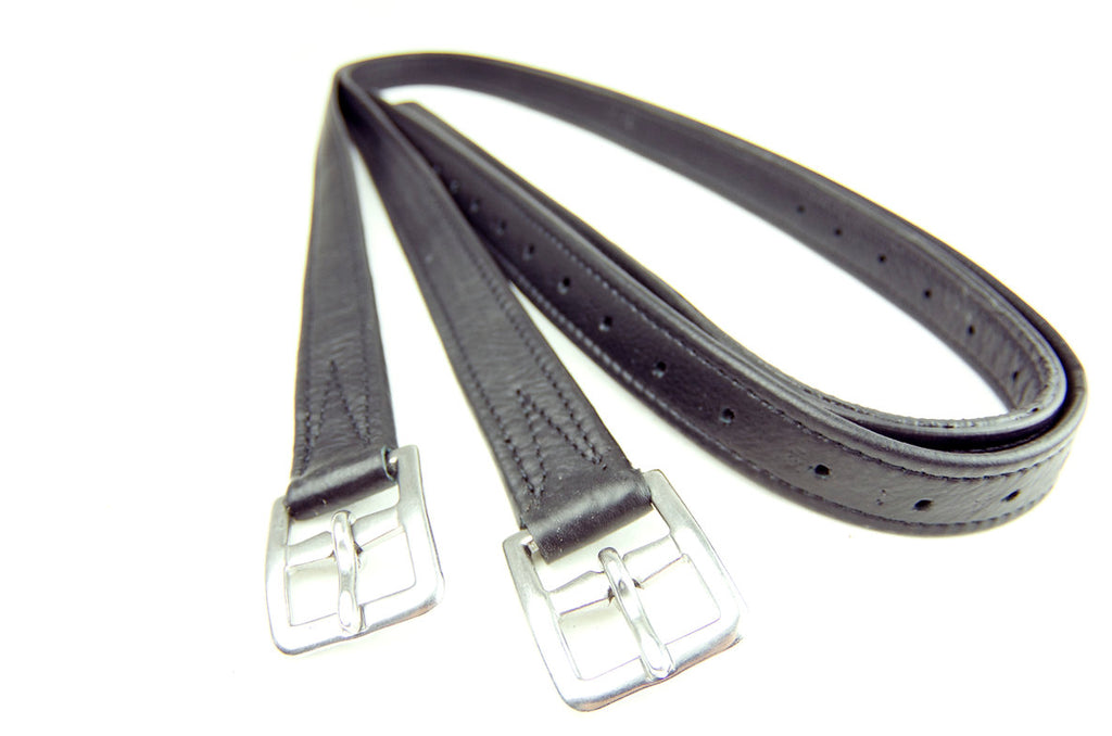 Dever Platinum Hide Covered Leathers Curved Buckle