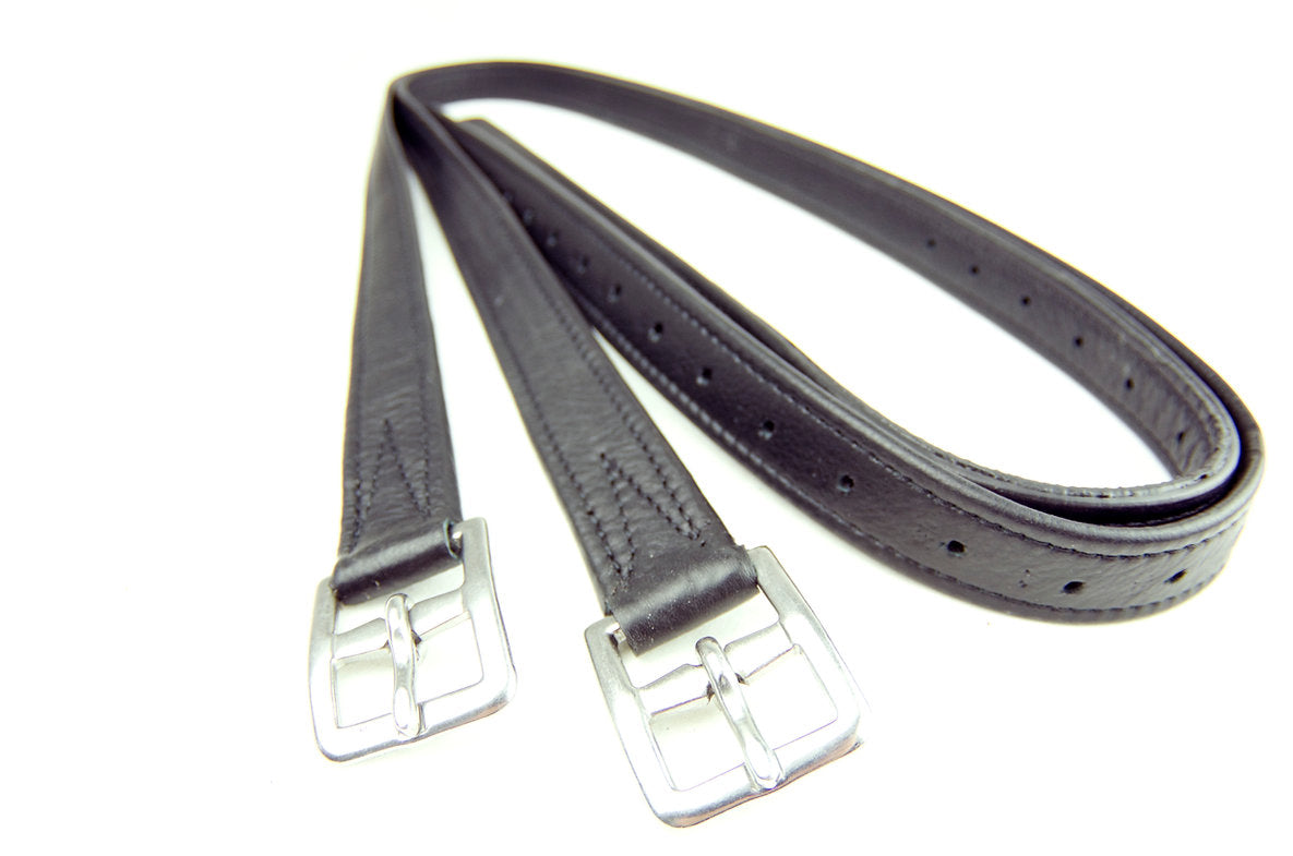Dever Platinum Hide Covered Leathers Curved Buckle