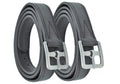 Dever Platinum Hide Covered Leathers Curved Buckle