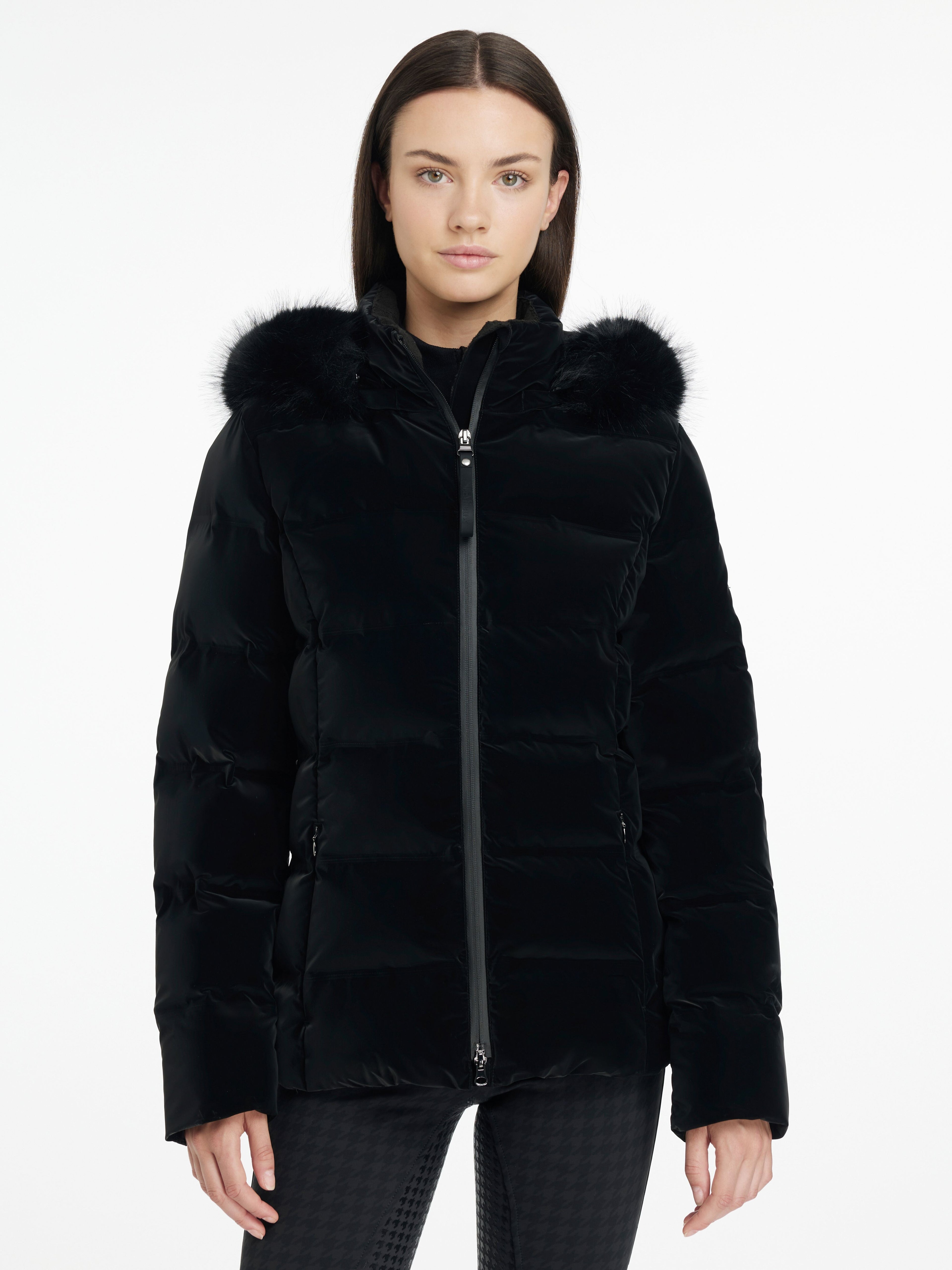 Lemieux Aspen Houndstooth Puffer Jacket