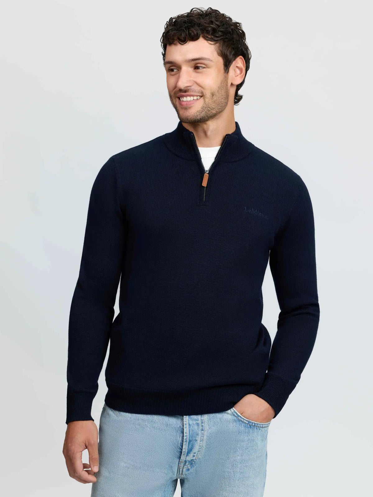 Lemieux Mens Quarter Zip Knit