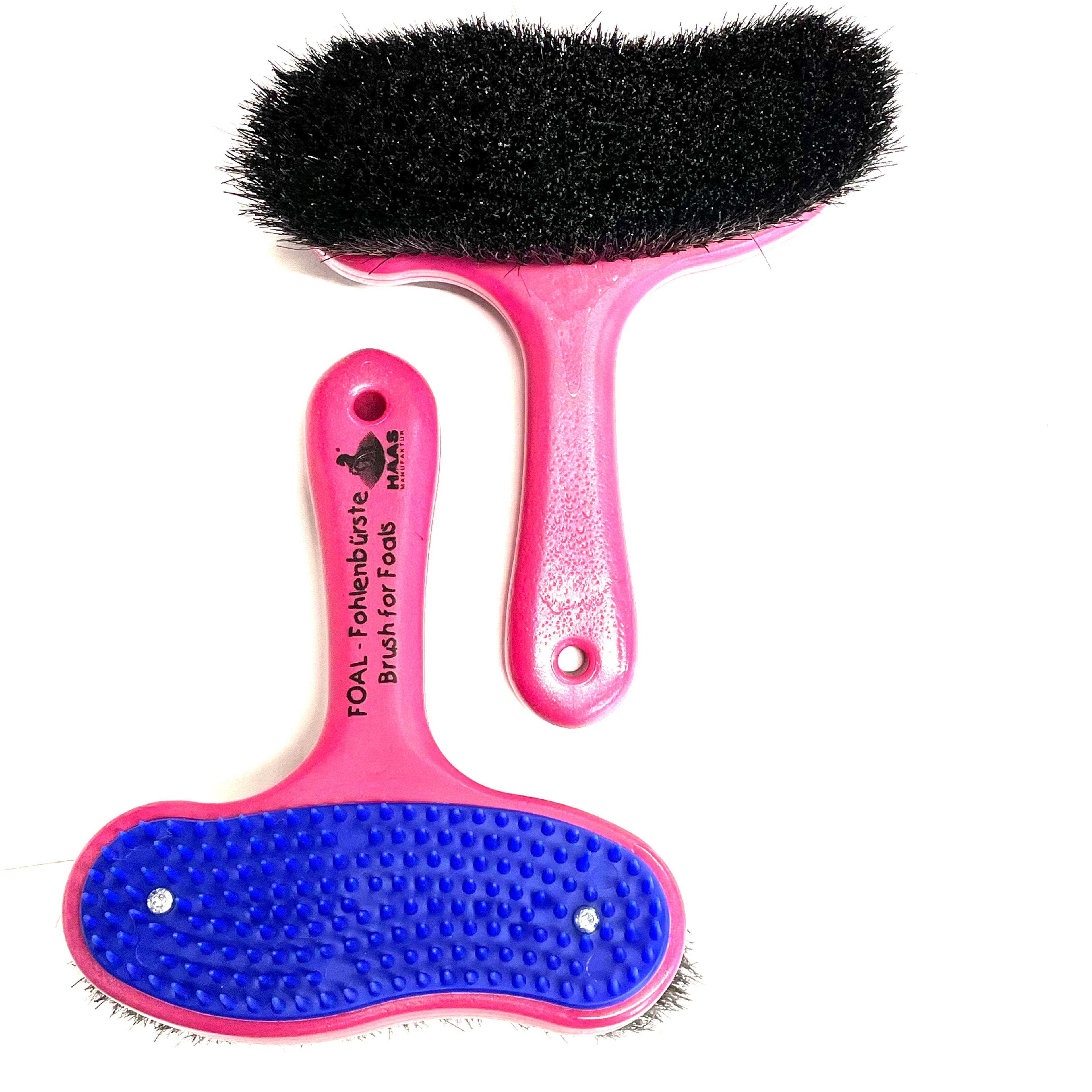 Haas Foal Brush Blue & Pink