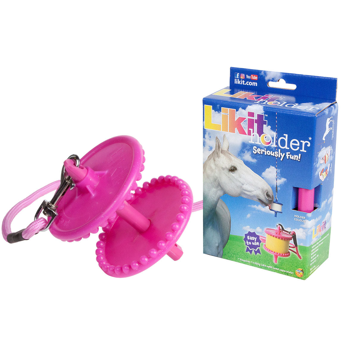Likit Holder Glitter Pink