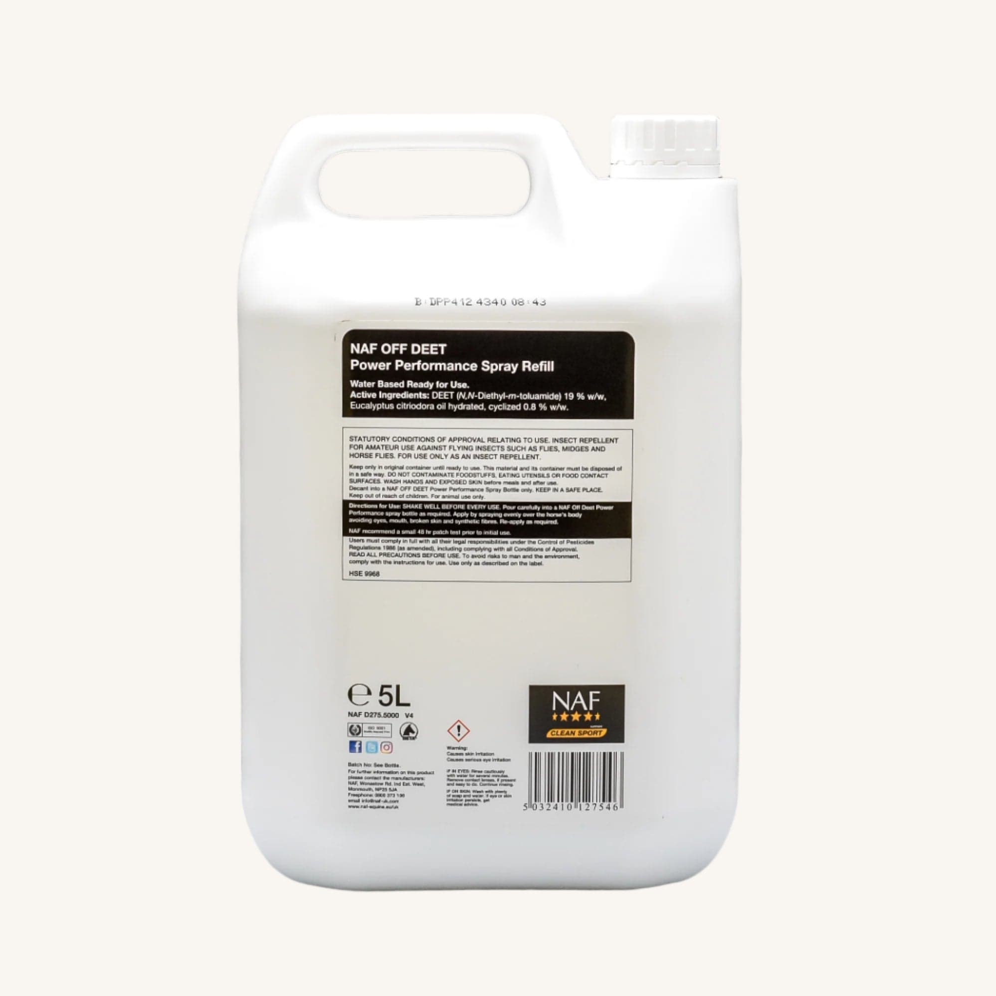 Naf Off Deet Power Performance Spray 5 L (Refill)