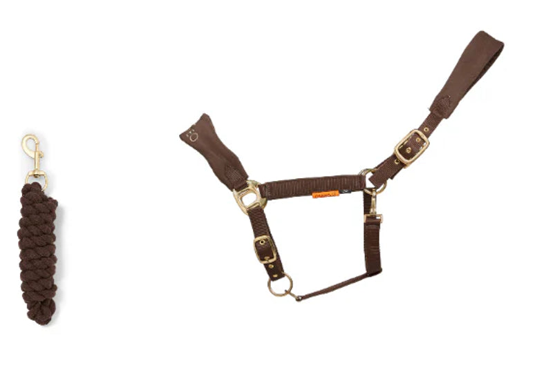 Cameo Suede Elite Headcollar & Leadrope