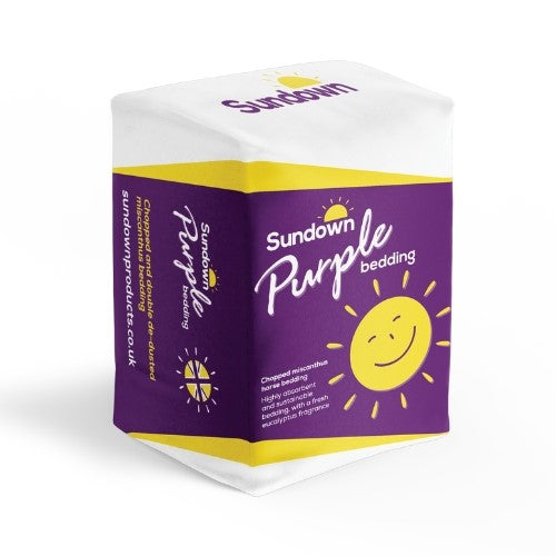Sundown Purple Chopped Miscanthus Straw Bedding 19 kg