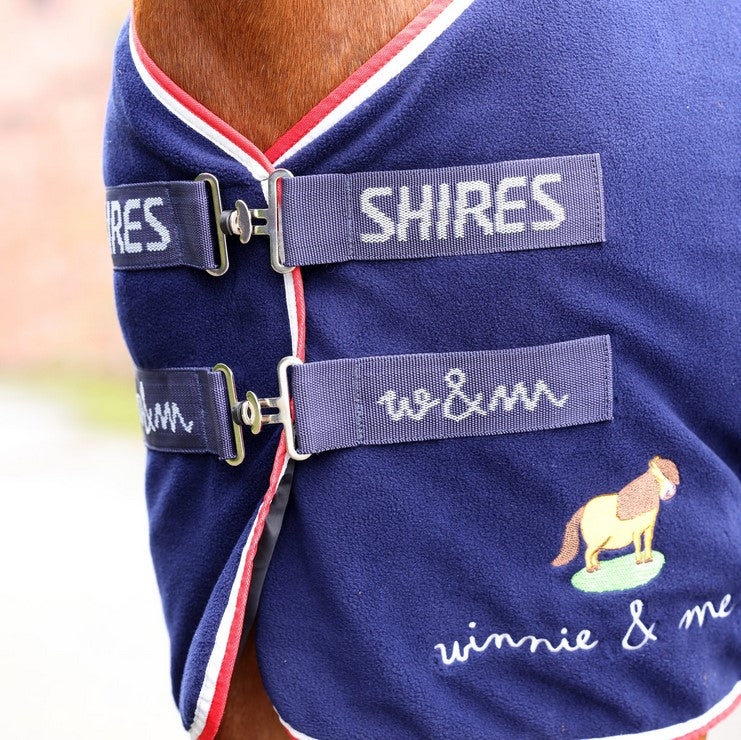 Winnie & Me Fleece Rug Navy
